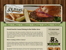 Tablet Screenshot of oliverseatery.com